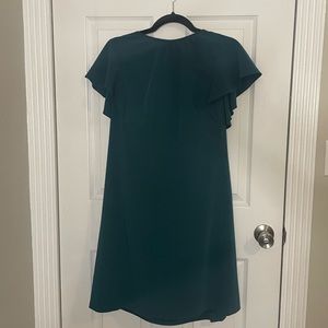 LOFT Emerald Green Cap Sleeve Dress Size 14